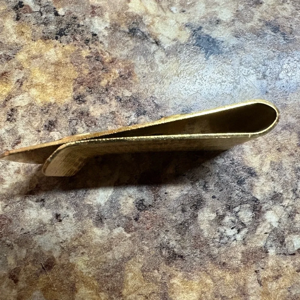 Gold Vintage Wells Fargo Money Clip